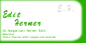 edit herner business card